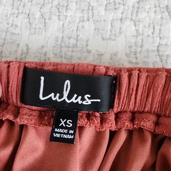 Lulus Women's Lost in Paradise Strappy Maxi Dress in Rusty Rose - Picture 7 of 8